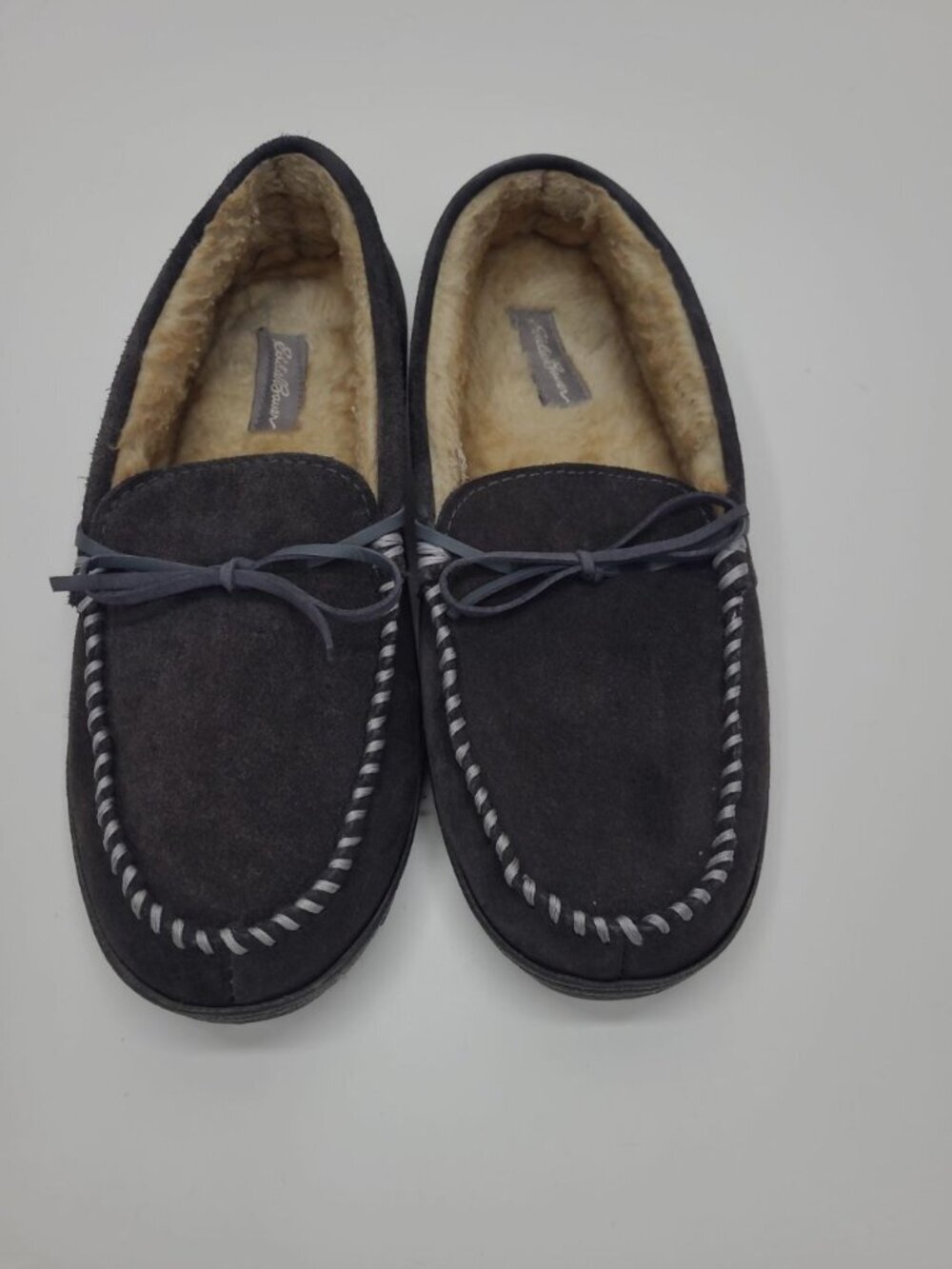 Eddie Baur Cordova Seude Leather Slippers Men's Size Large 9.5-10.5 Moccasins